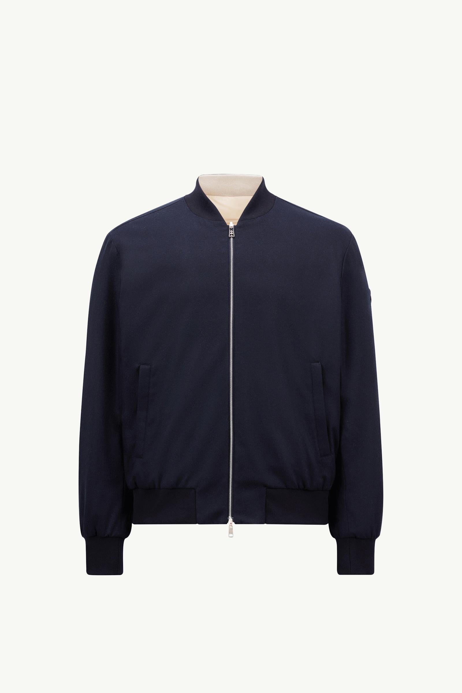Villerest Reversible Cashmere Blend Down Bomber Jacket?