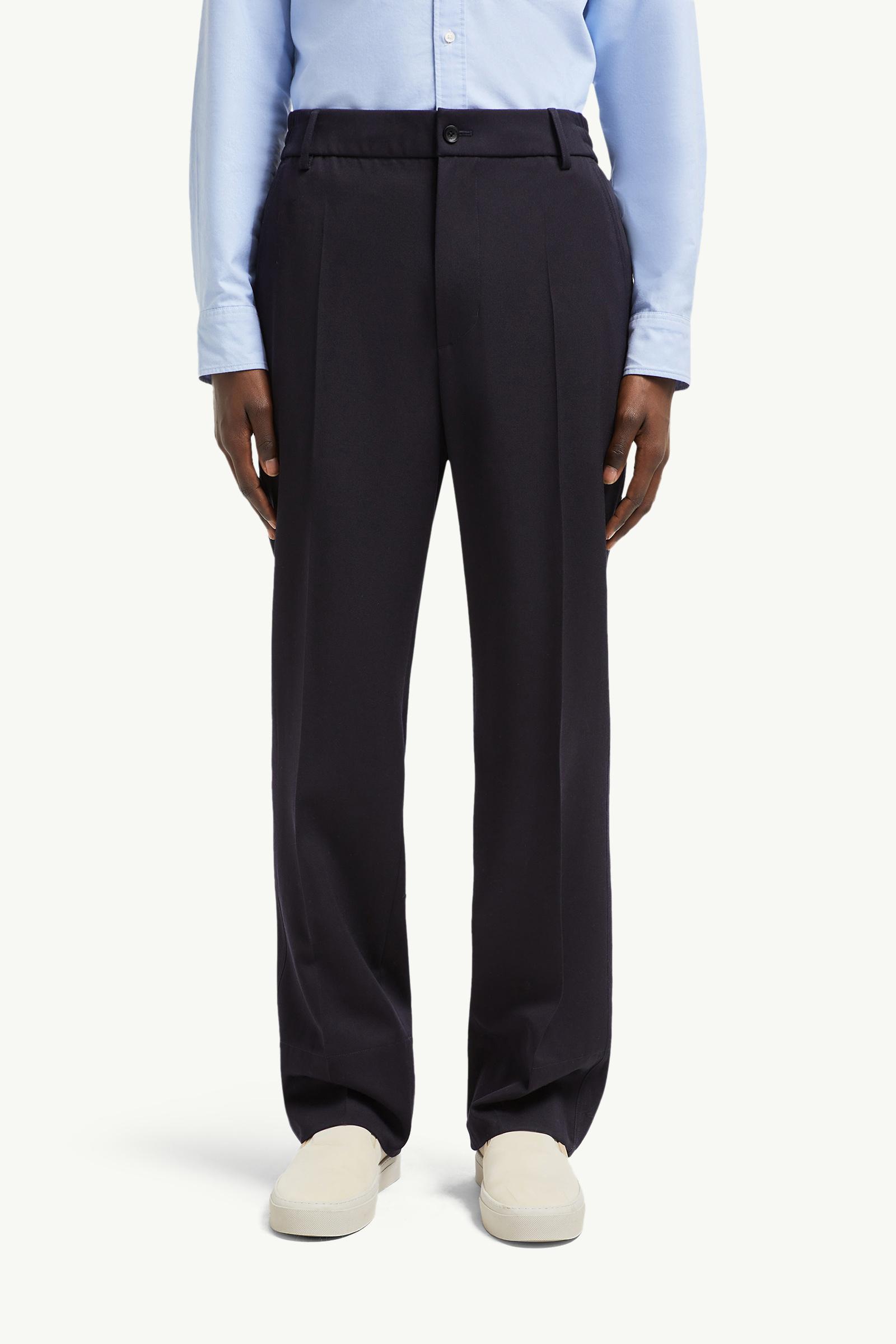 Wool Gabardine Tailored Trousers