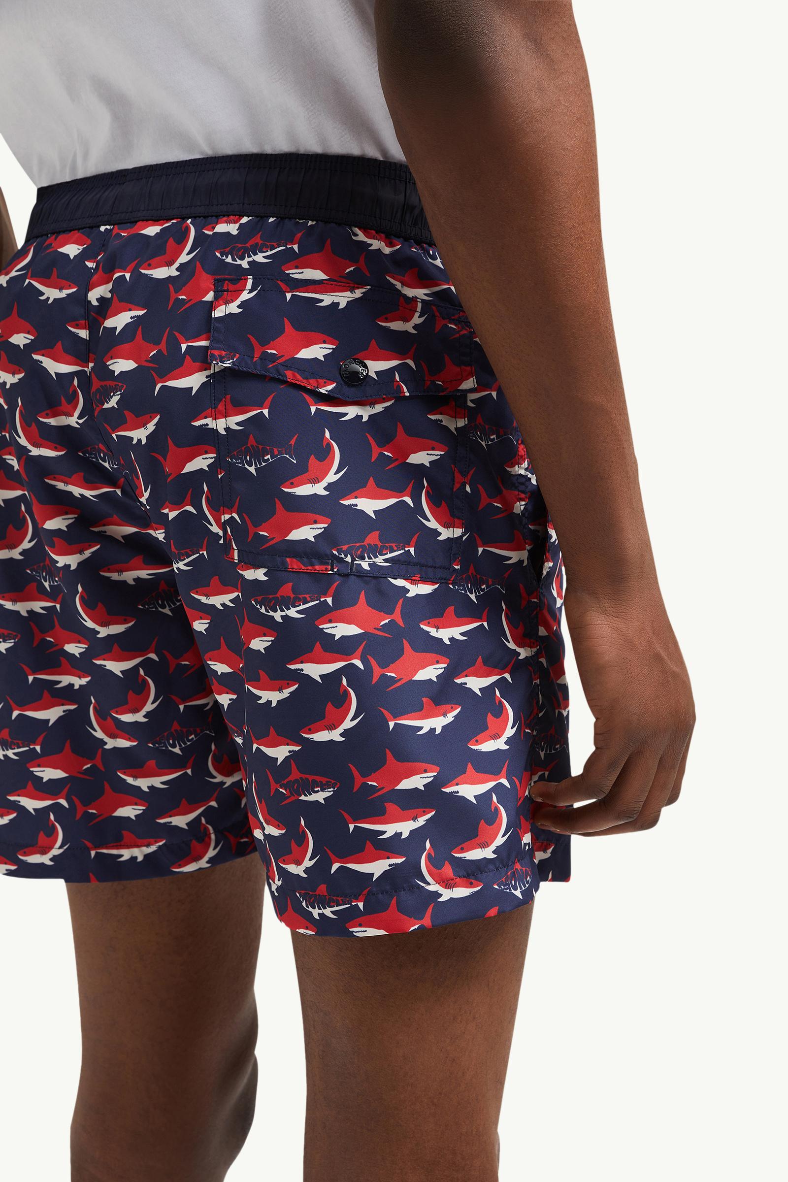 Shark Print Swim Shorts