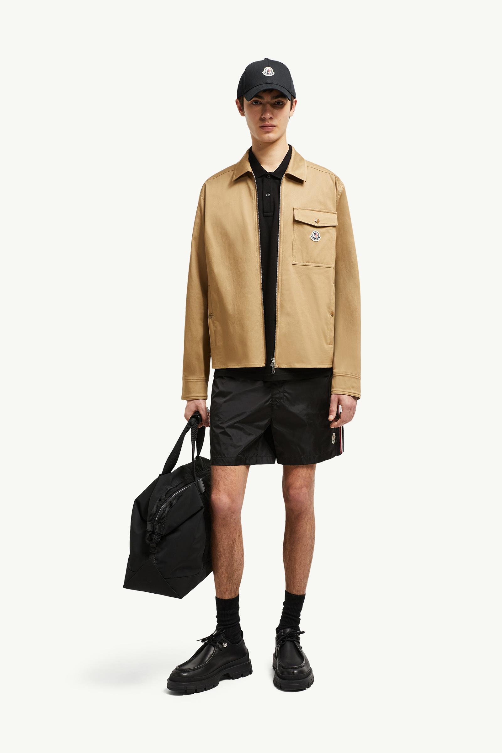 Tricolour-Trimmed Swim Shorts