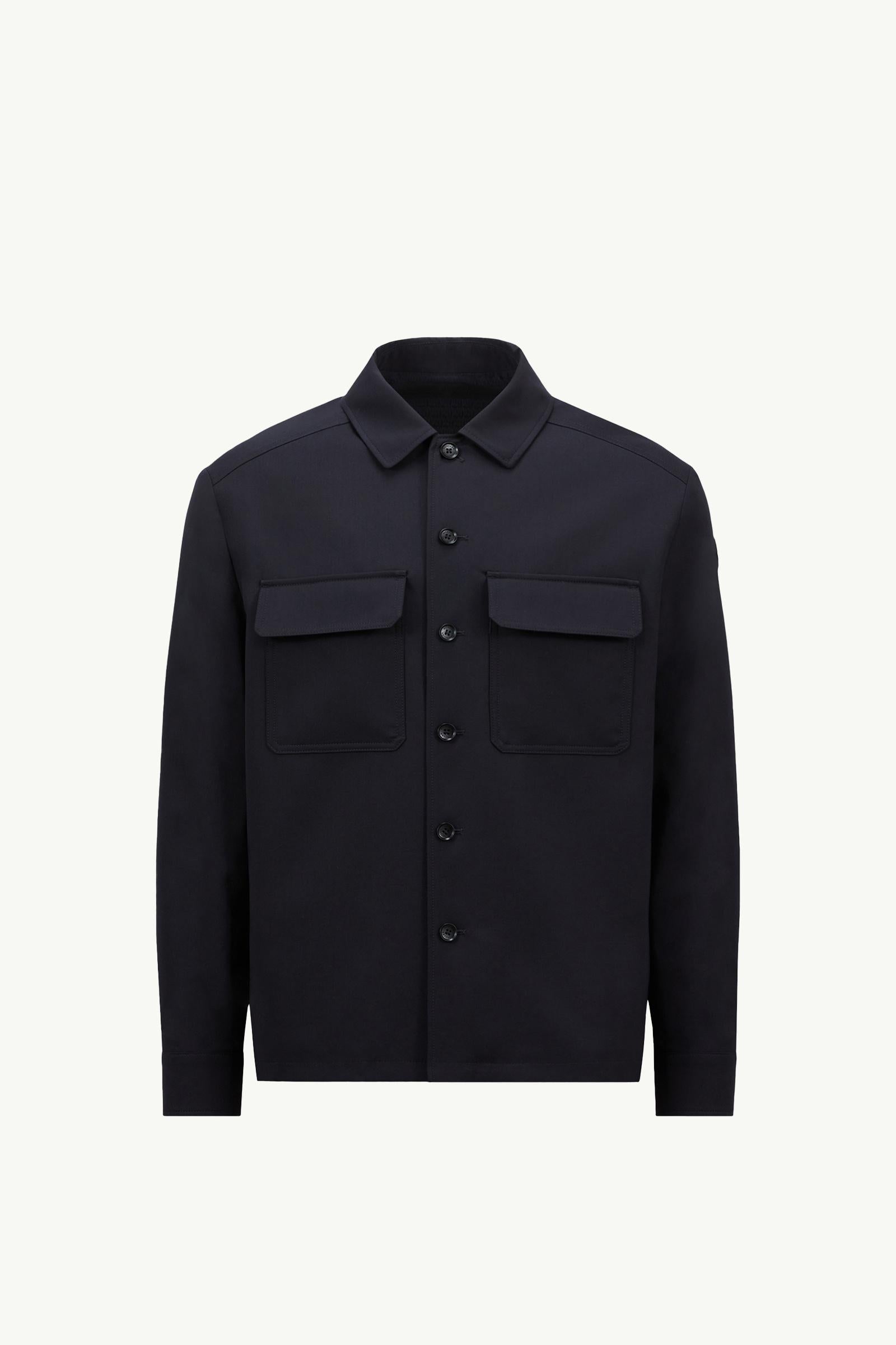 Wool Gabardine Long Sleeve Shirt