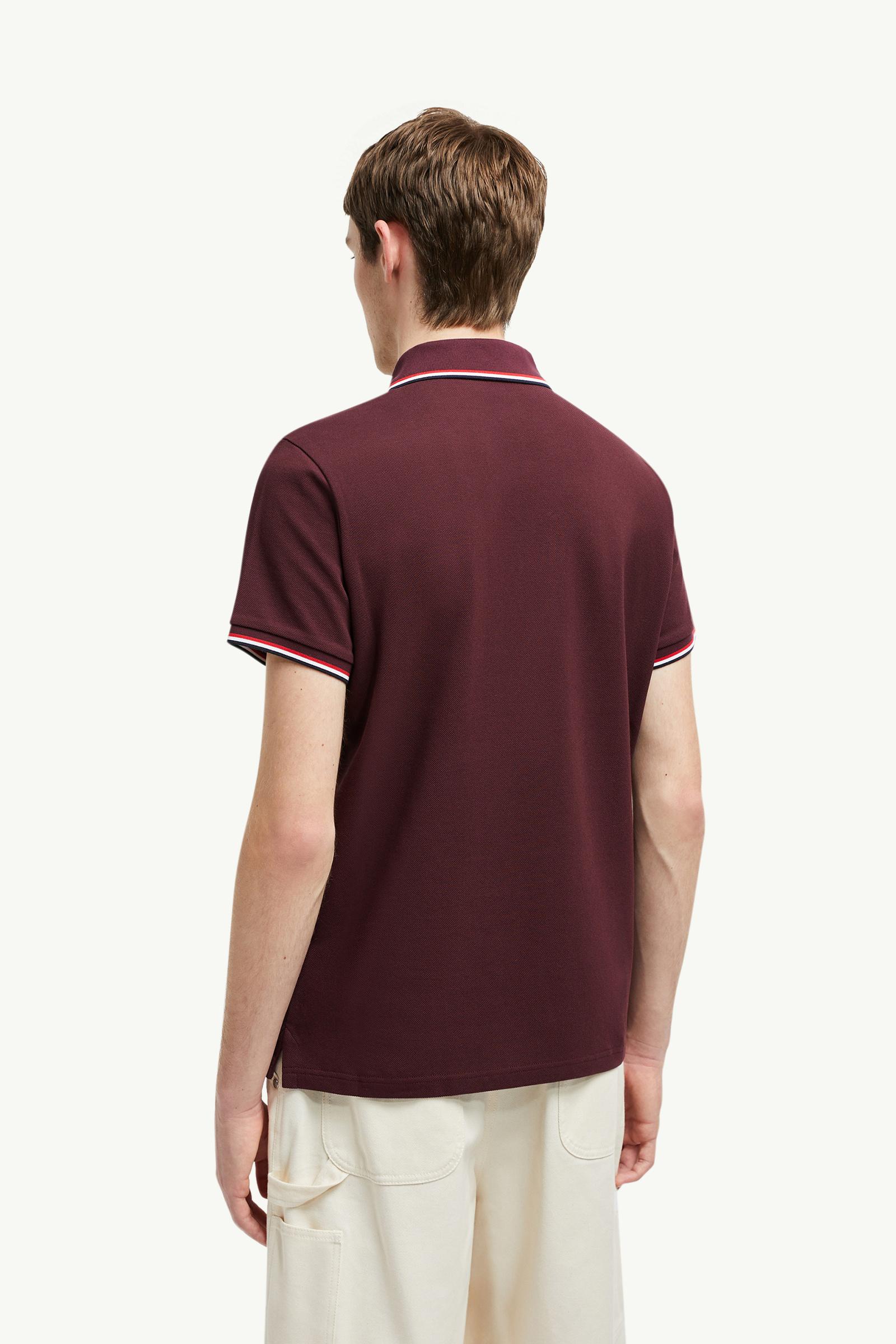 Tricolor-Trimmed Cotton Piquet Polo Shirt