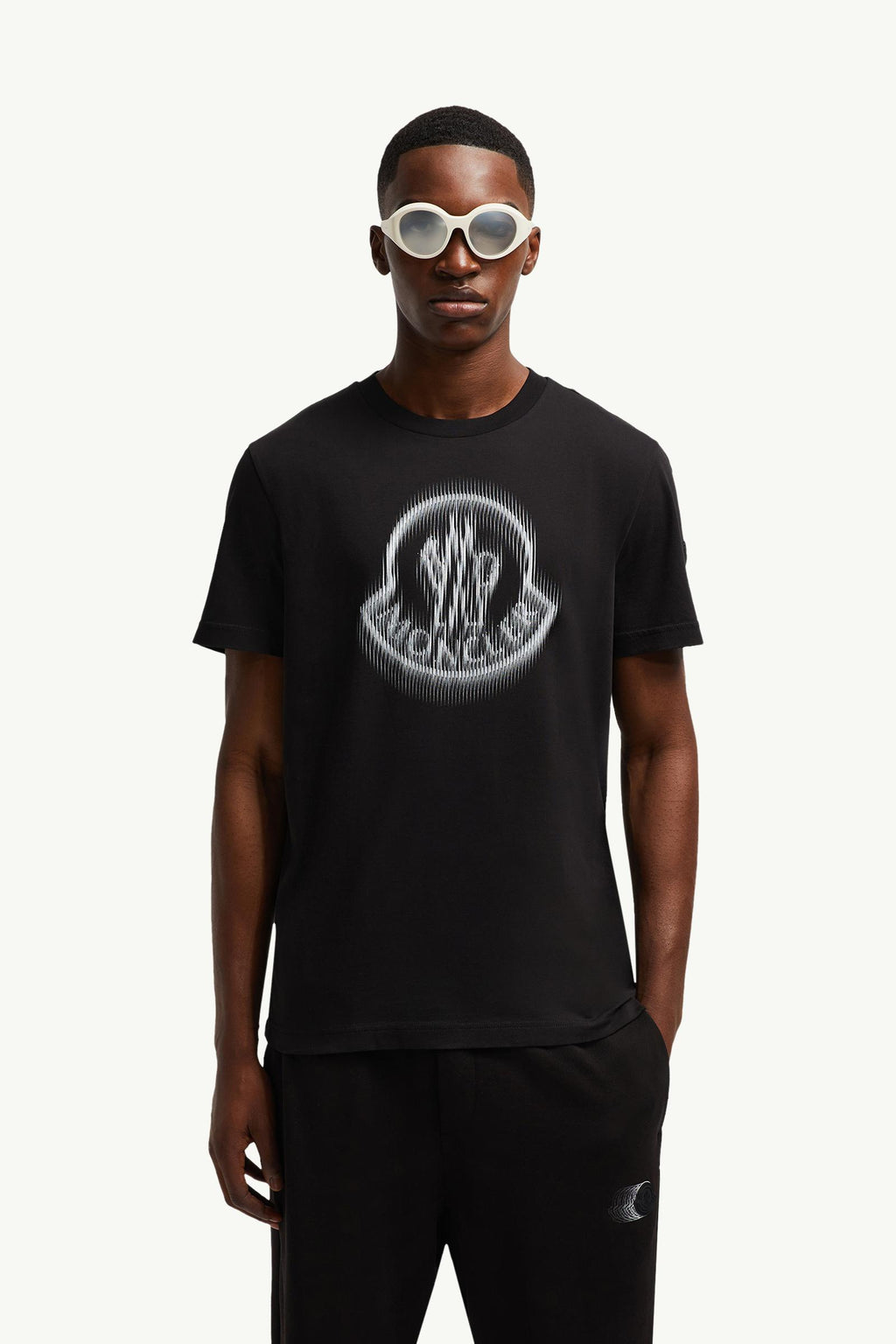 Blurred Logo Cotton T-Shirt