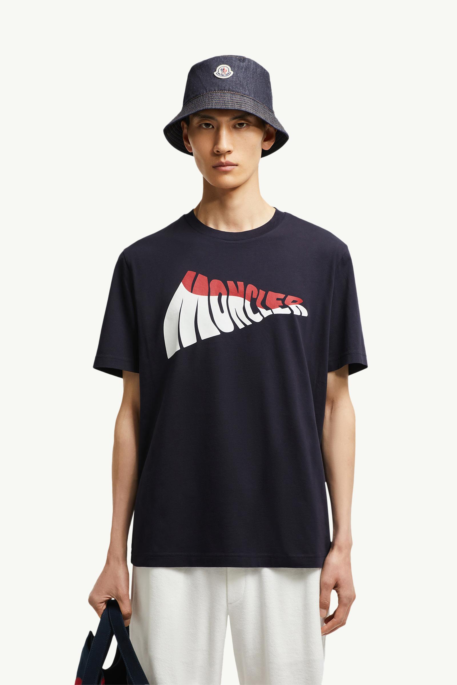 Wave Logo Cotton T-Shirt