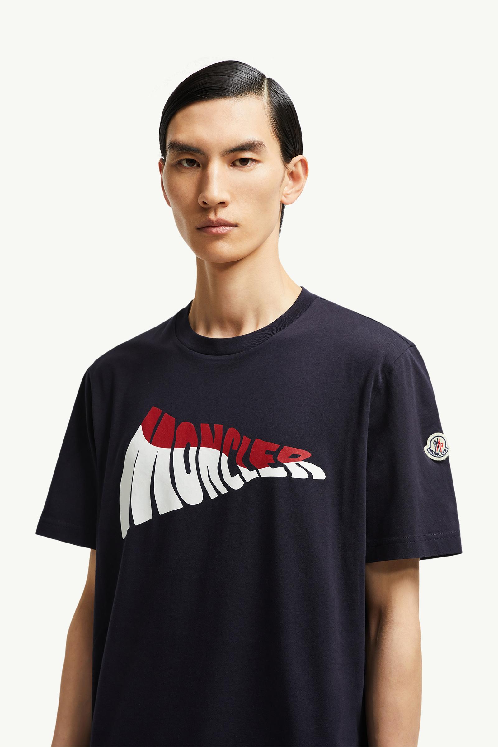 Wave Logo Cotton T-Shirt