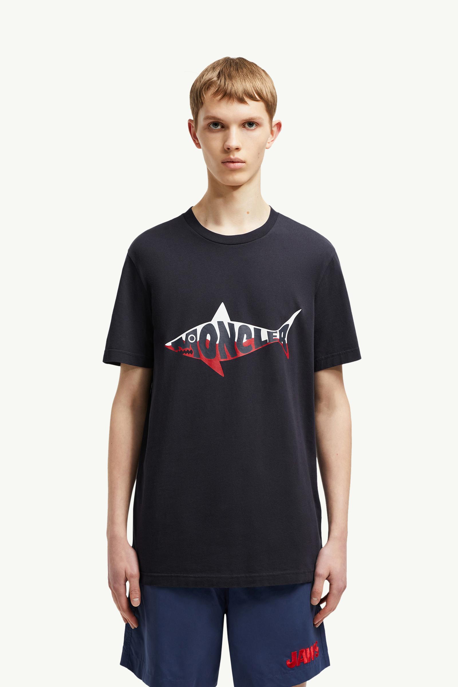 Shark Logo Cotton T-Shirt