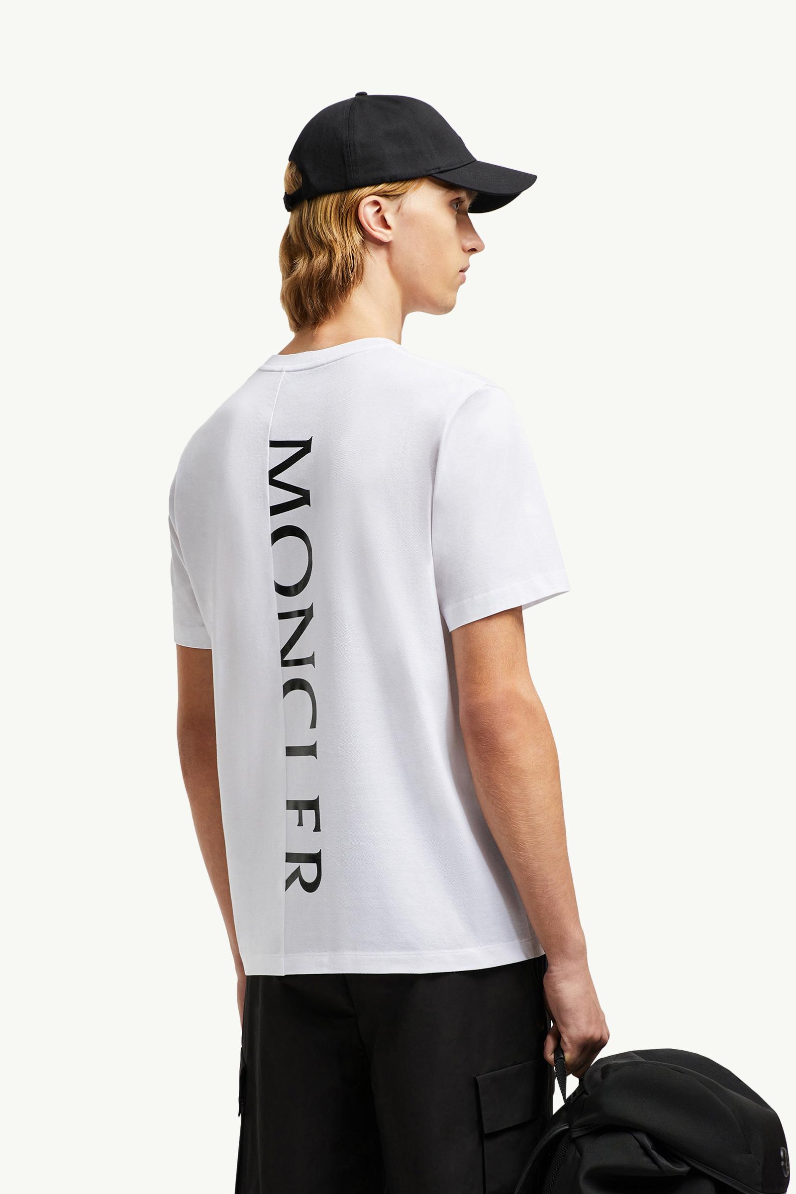 Vertical Back Logo Cotton T-Shirt