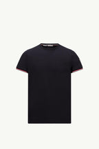Tricolor-Trimmed Cotton T-Shirt