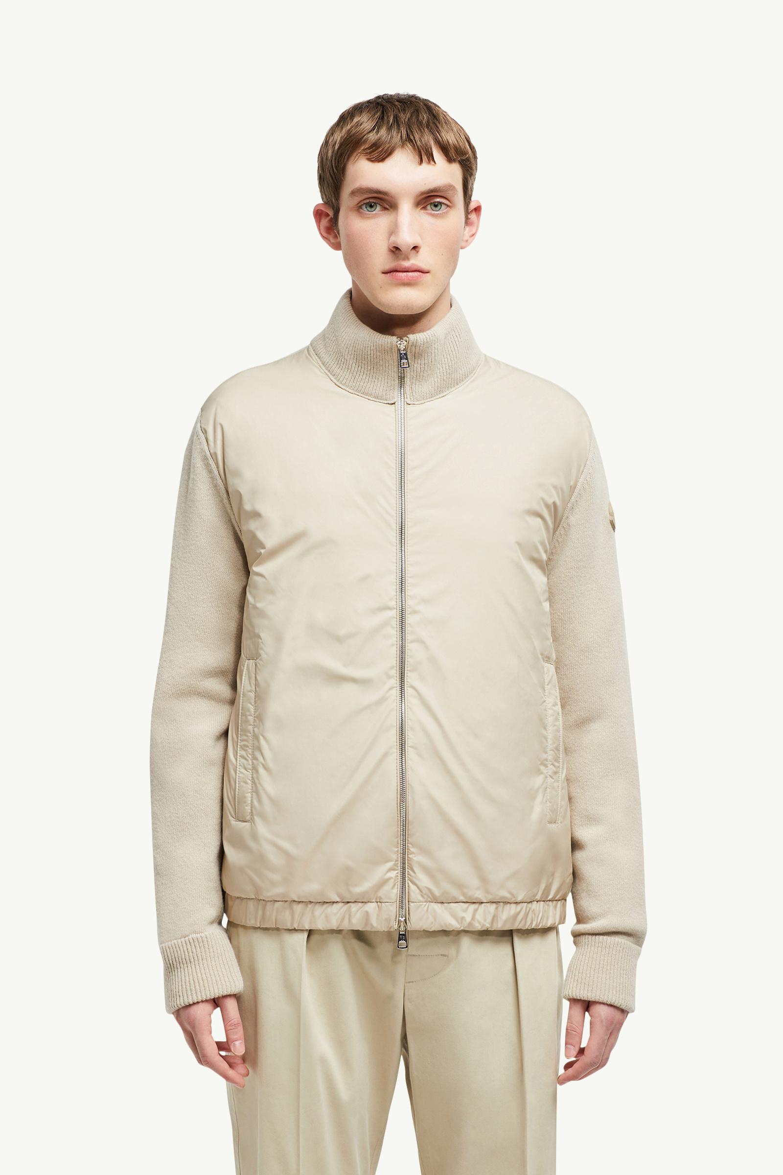 Padded Wool & Cashmere Zip-Up Cardigan