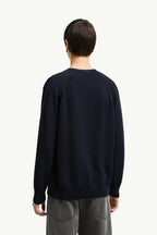 Embroidered Bi-Colour Logo Cotton Jumper