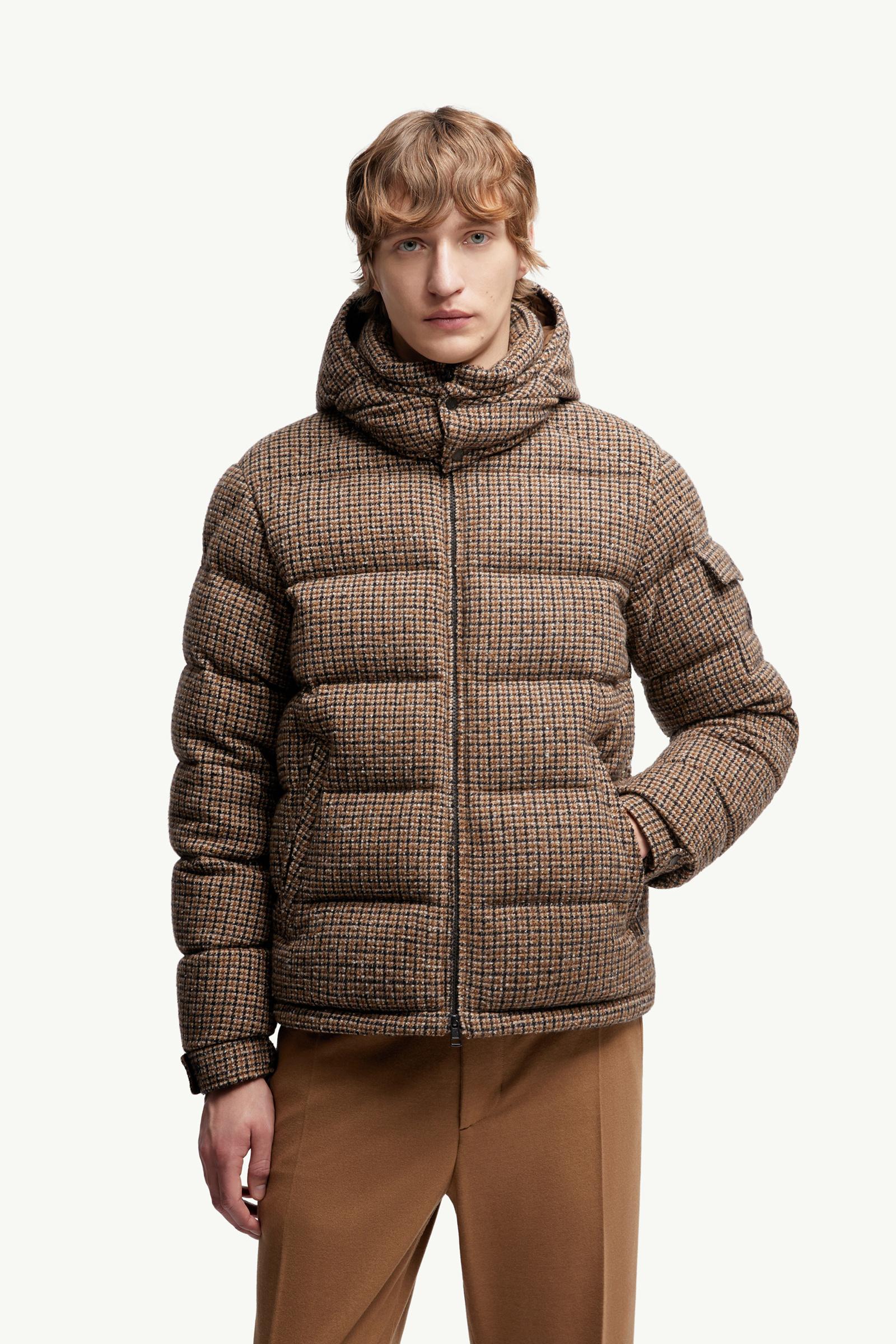Montgenevre Wool Blend Boucle Hooded Short Down Jacket