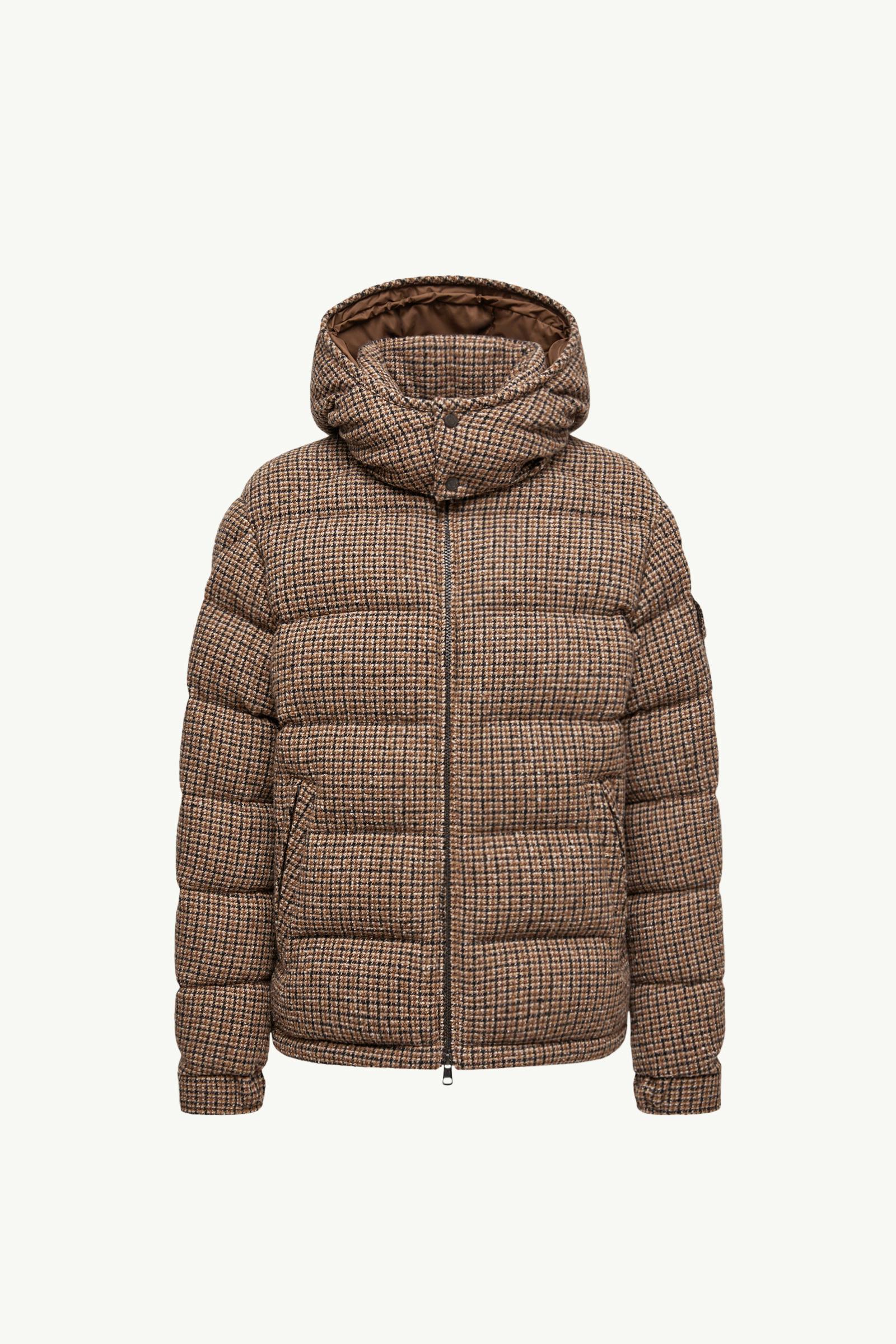 Montgenevre Wool Blend Boucle Hooded Short Down Jacket