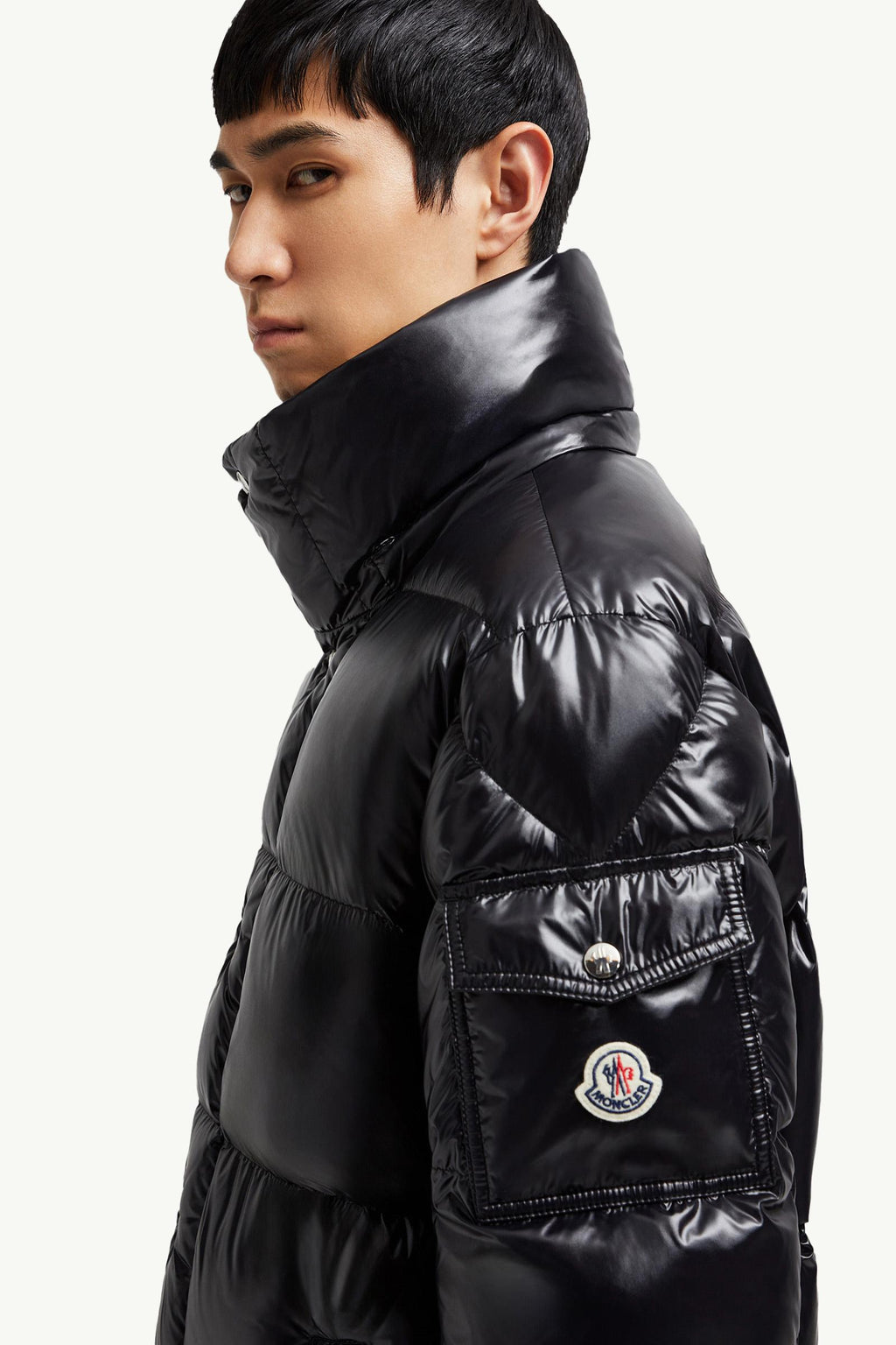 Hanoverian Hooded Square-Quilted Long Down Jacket