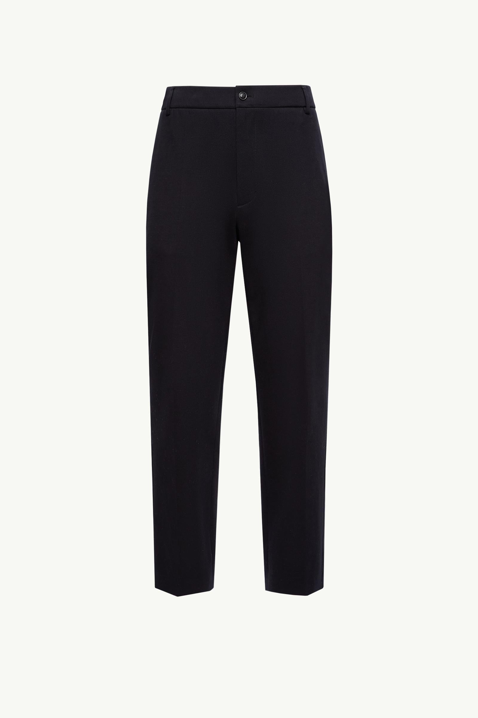 Cotton Blend Tailored Trousers