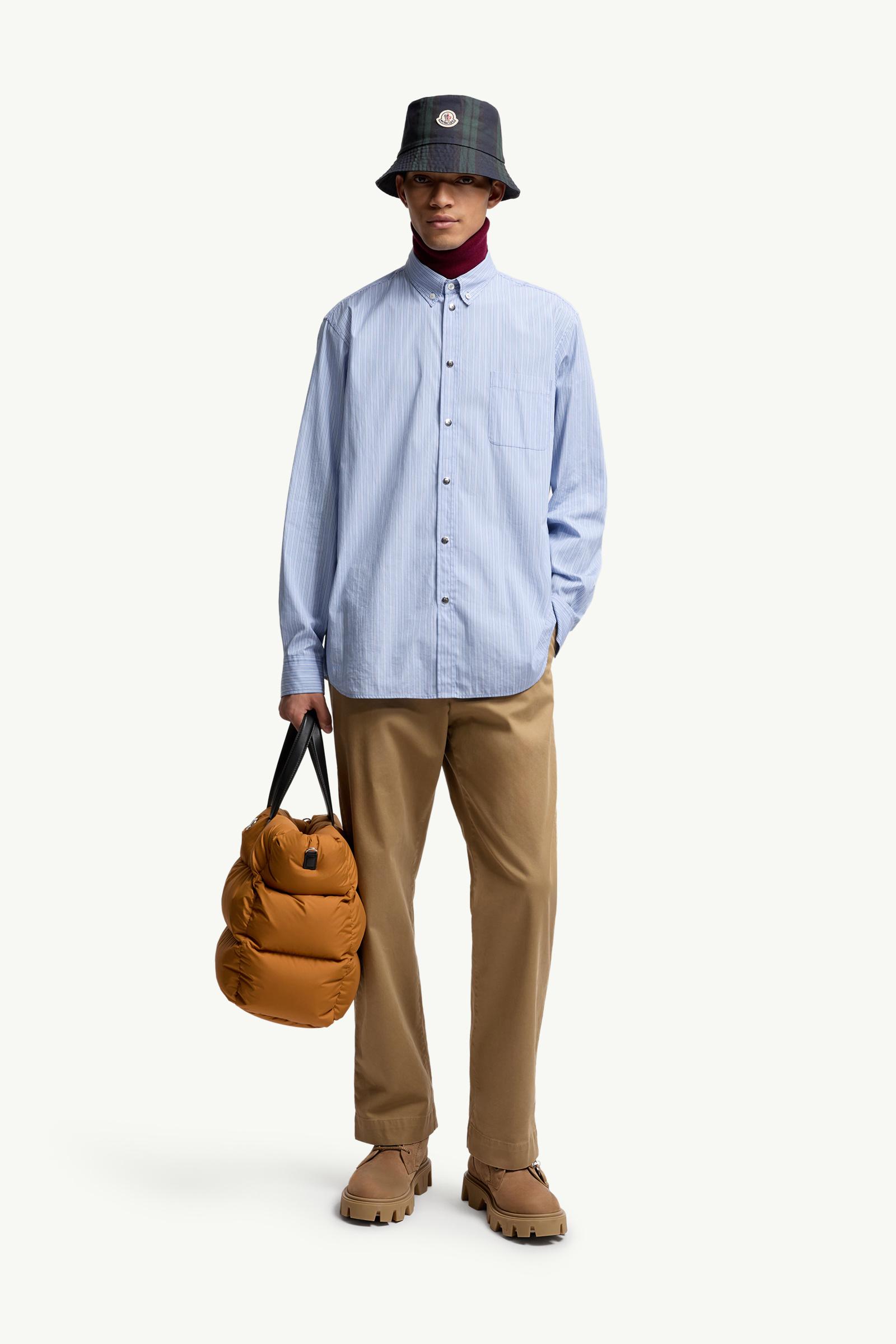 Striped Oxford Cotton Long Sleeve Shirt