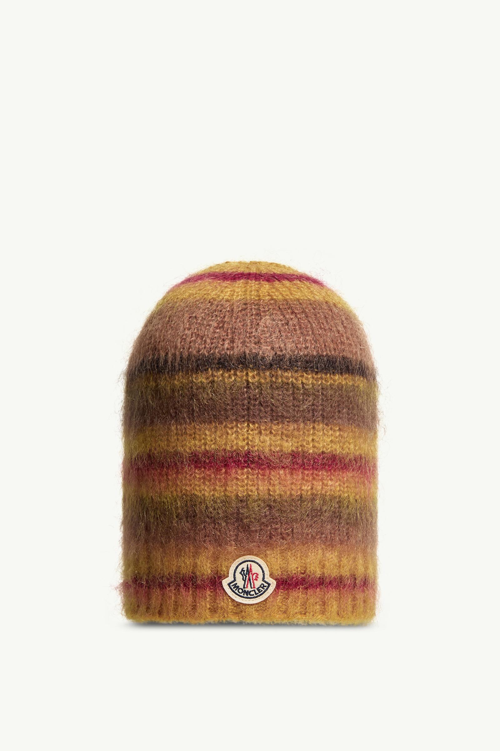 Striped Mohair Beanie