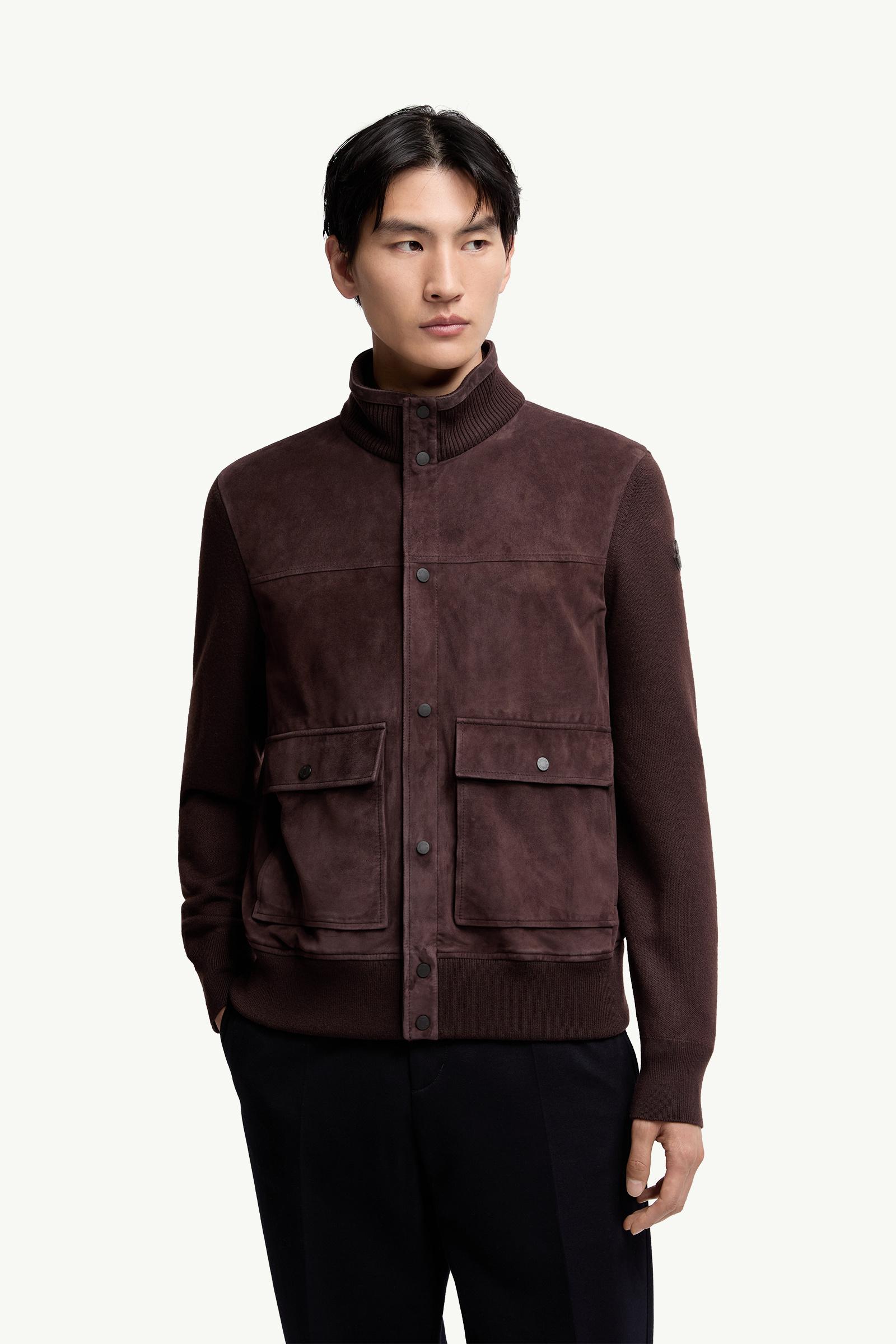 Wool & Suede Cardigan