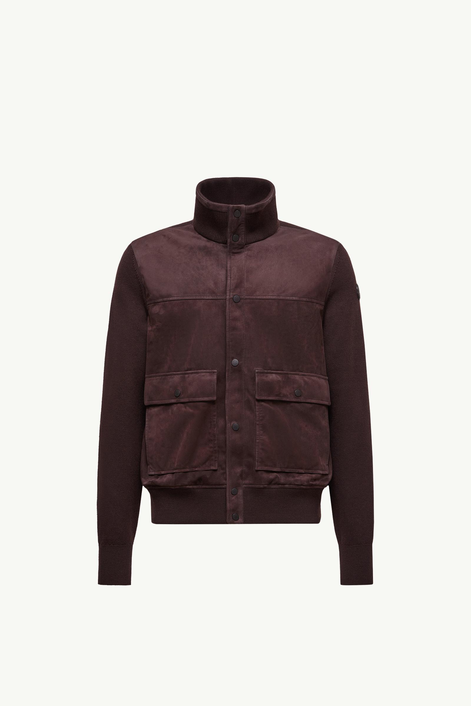 Wool & Suede Cardigan