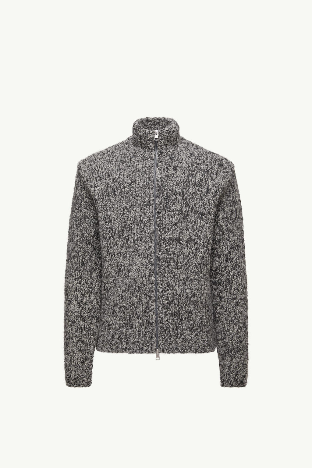 Wool & Alpaca Zip-Up Cardigan