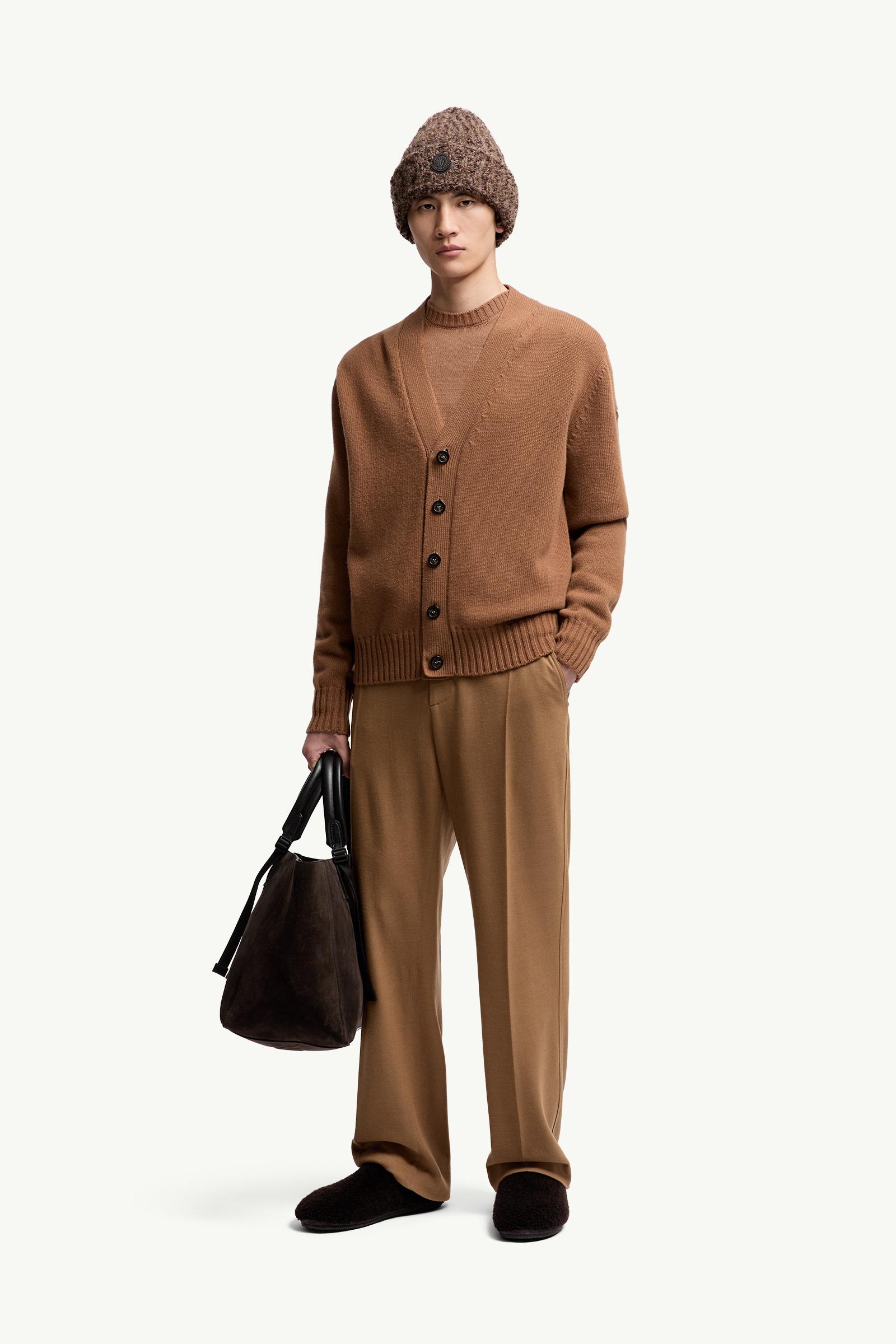 V-Neck Wool Cardigan