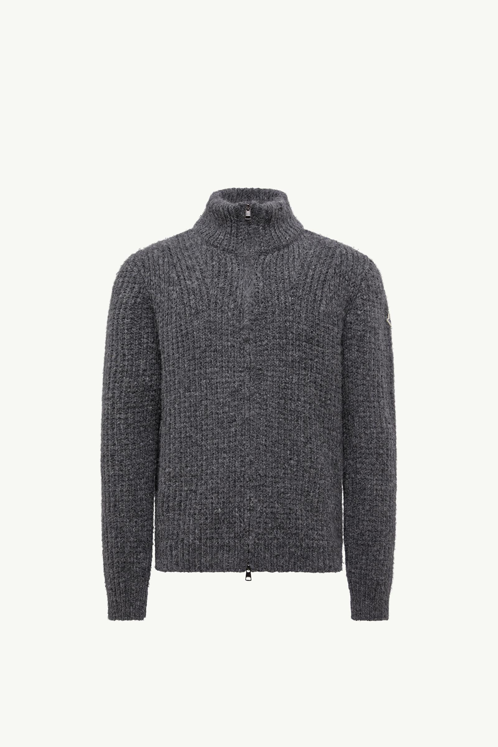 Alpaca & Wool Zip-Up Cardigan