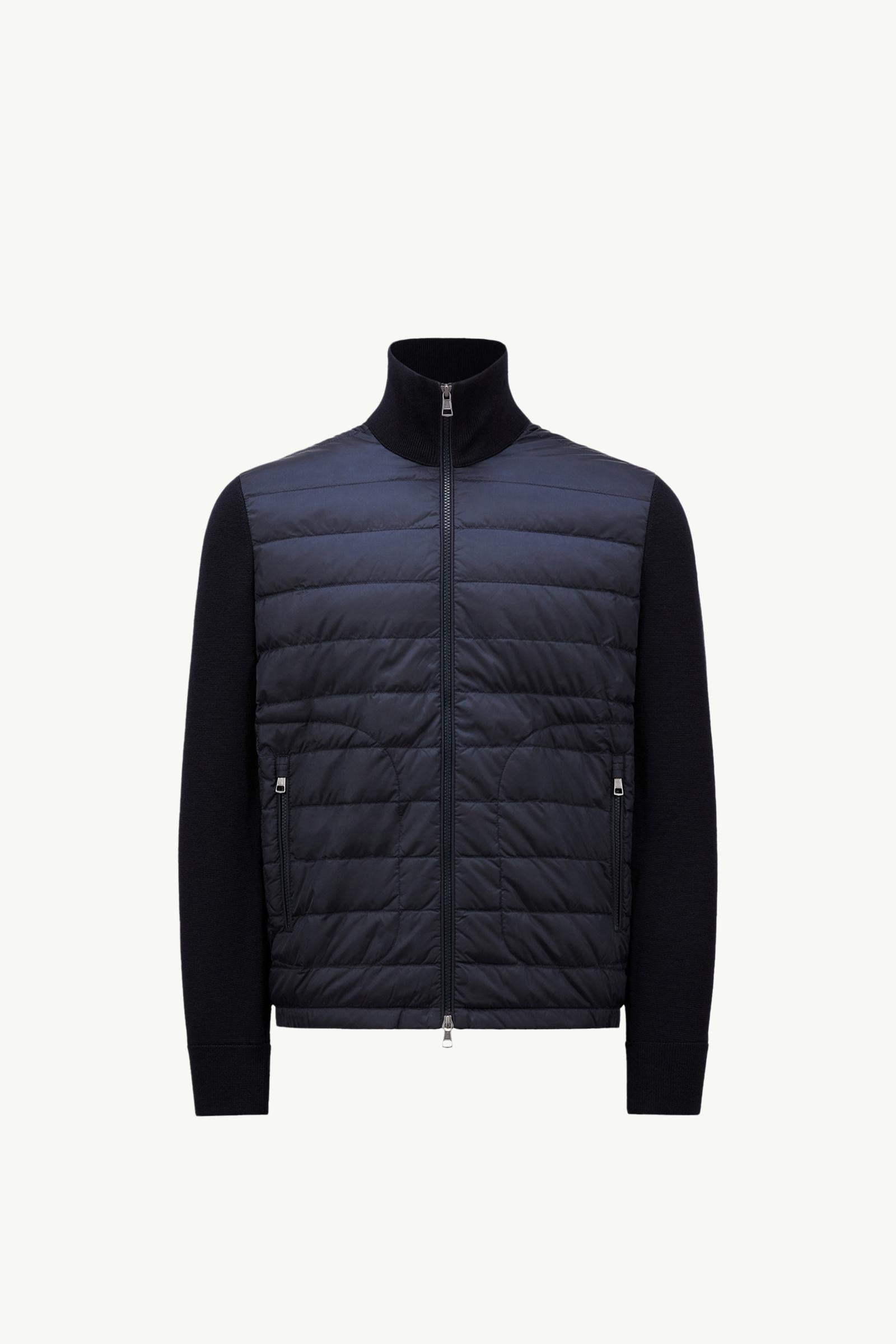 Padded Zip-Up Cardigan