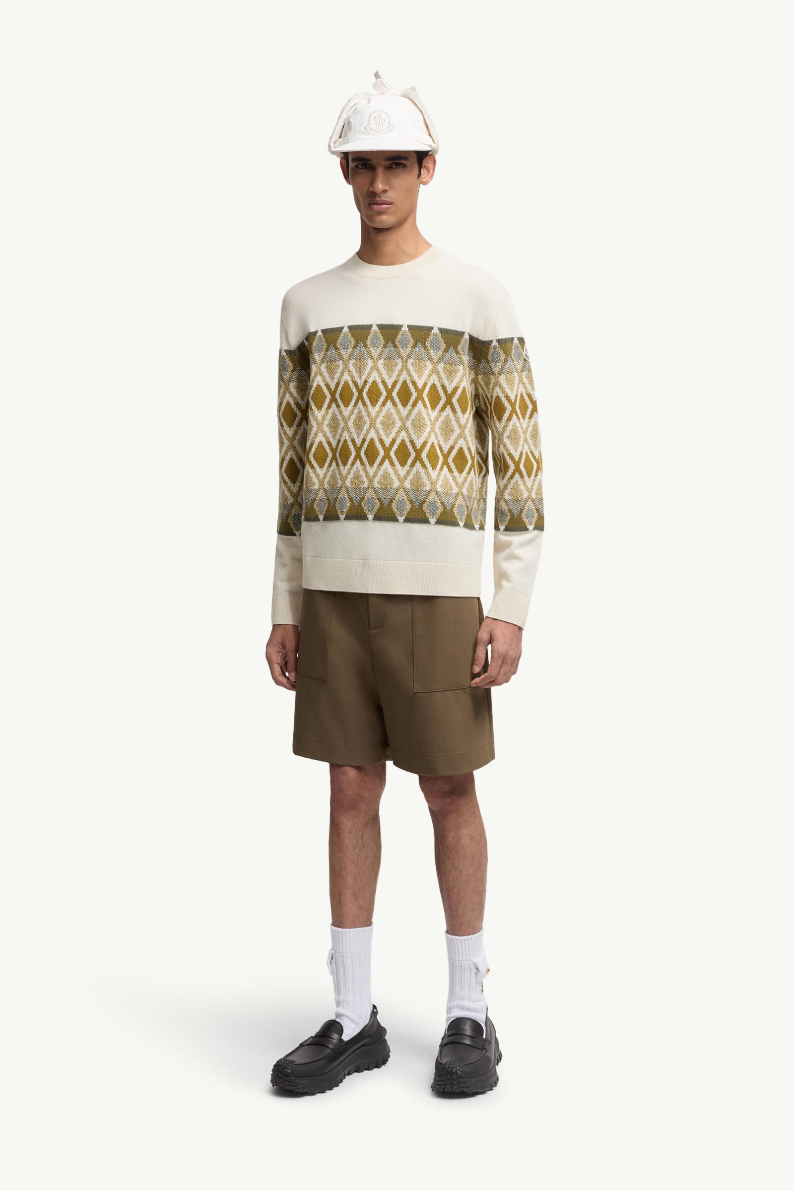 Rhombus Pattern Wool Sweater