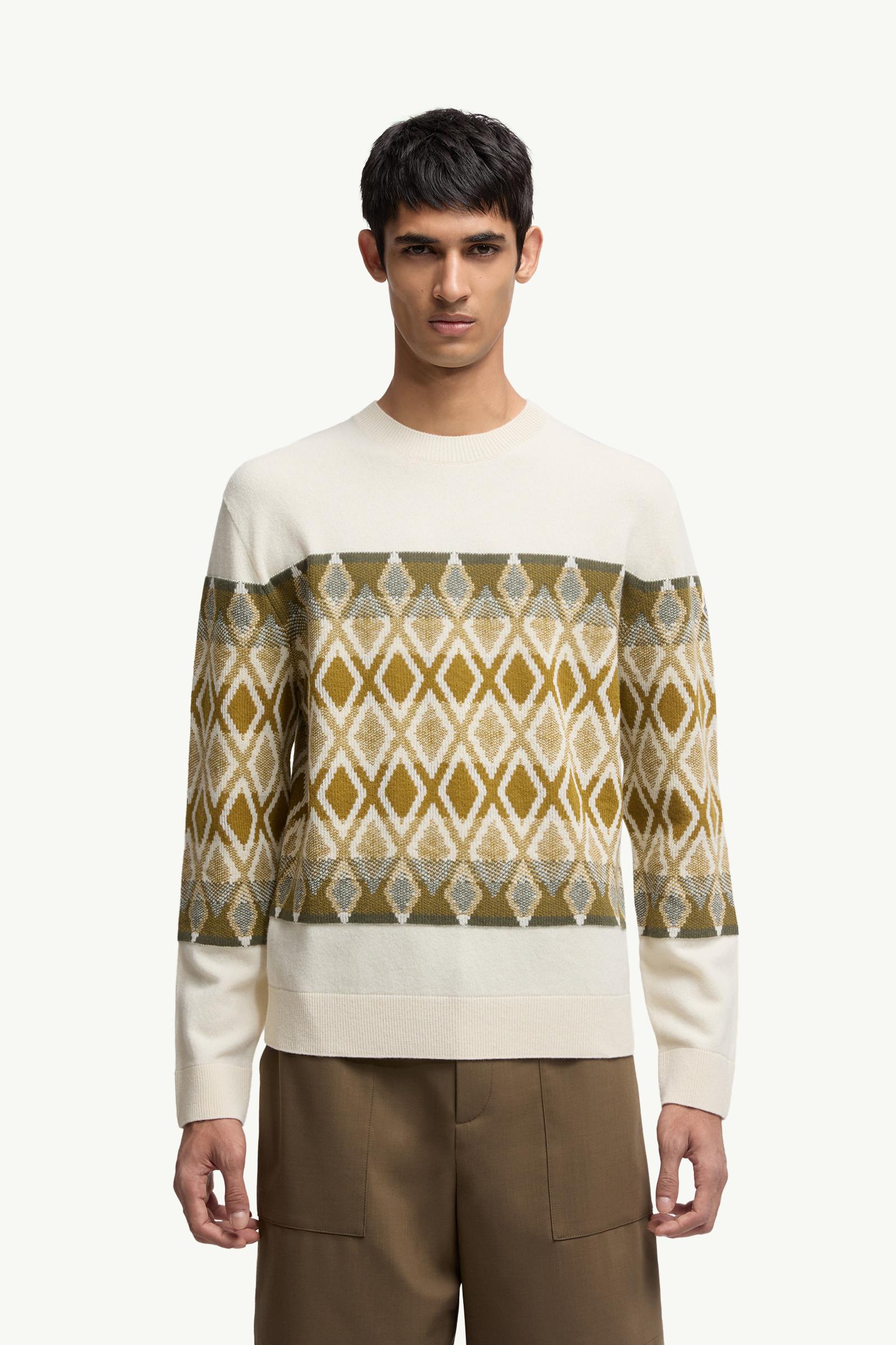 Rhombus Pattern Wool Sweater