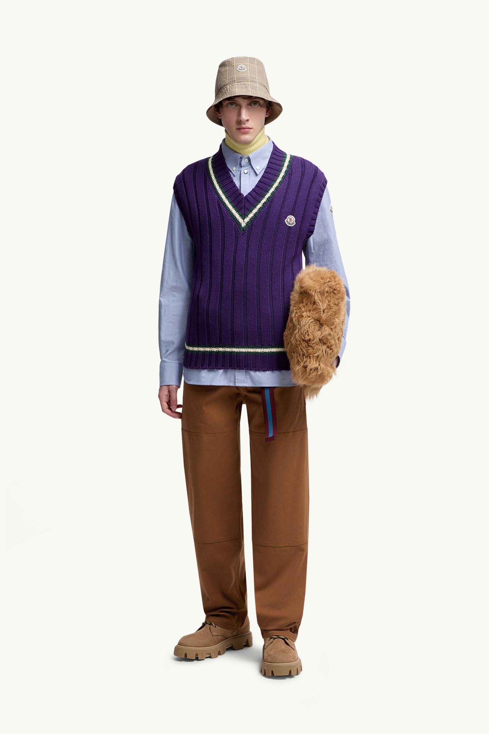 Wool & Cotton V-Neck Gilet