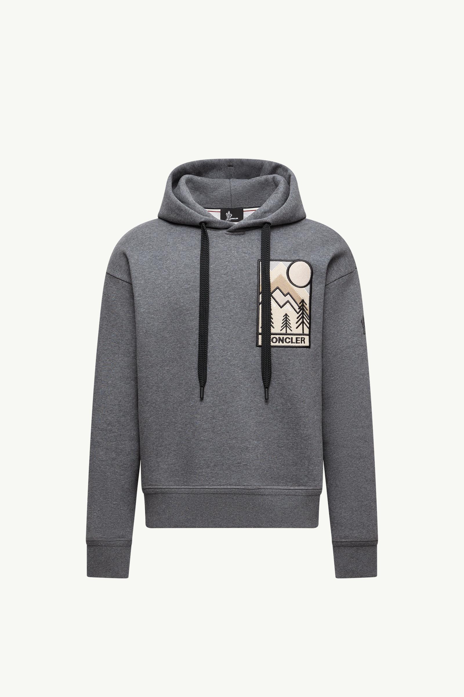Mountain Logo Cotton Blend Hoodie